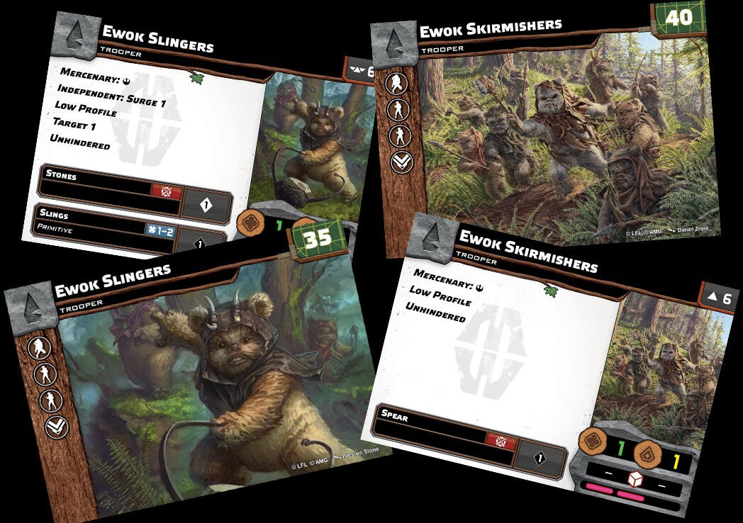 Rebel Alliance - Star Wars Legion - 2024 Unit Player, Upgrades, & Command Cards - 99 Cards Included