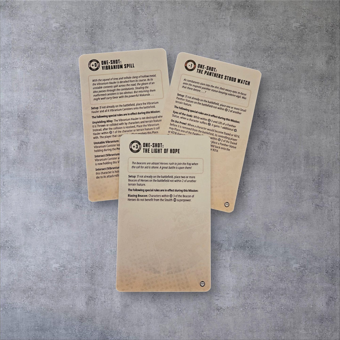 One-Shot Cards - All 26 Cards - MCP - Marvel Crisis Protocol