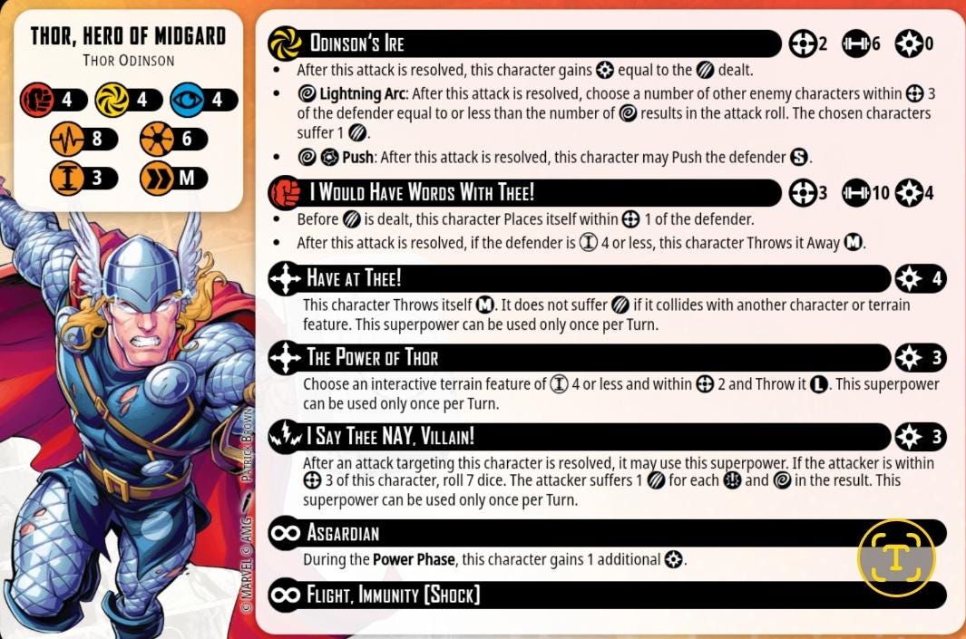 Thor, Hero of Midgard - 2025 Update/Errata
