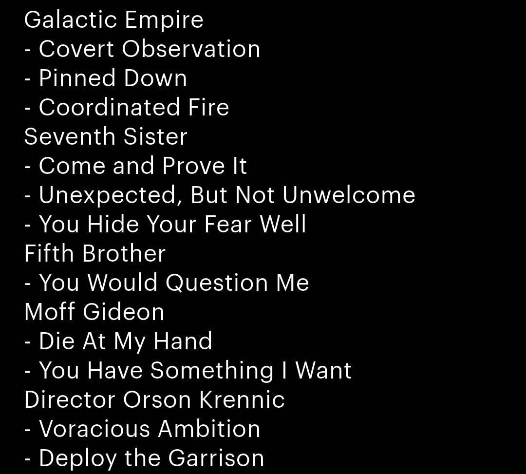 2025 Galactic Empire - 206 Cards - Star Wars Legion - Unit, Command, and Upgrade Cards
