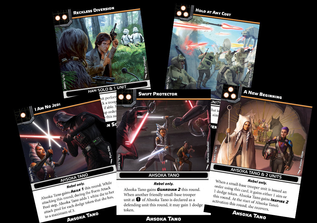 Rebel Alliance - Star Wars Legion - 2024 Unit Player, Upgrades, & Command Cards - 99 Cards Included