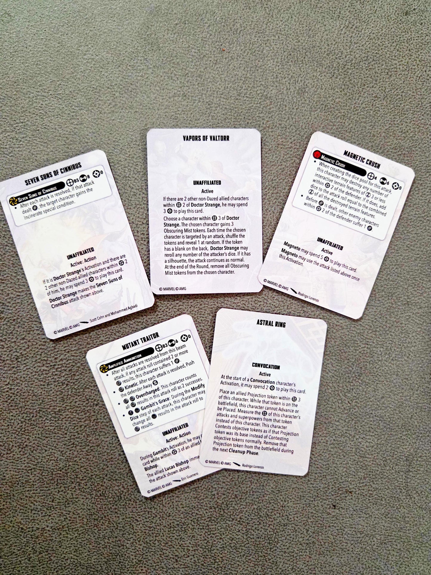 Card Pack 7 - 2025 Update - MCP - Marvel Crisis Protocol
