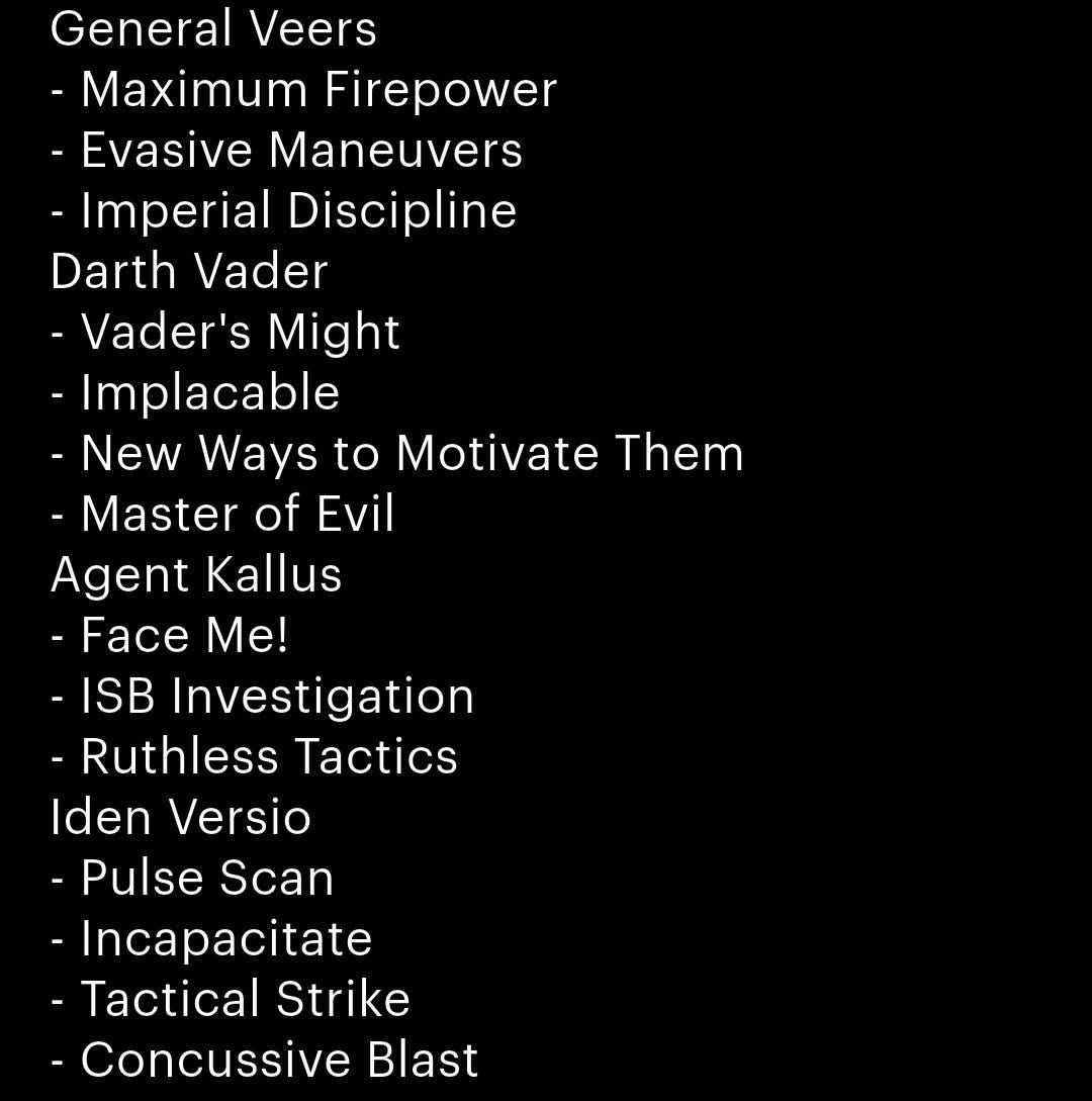 2025 Galactic Empire - 206 Cards - Star Wars Legion - Unit, Command, and Upgrade Cards