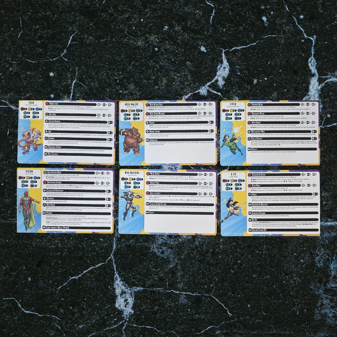 Card Pack 3 - Expansion Pack - Vertical to Horizontal- MCP - Marvel Crisis Protocol