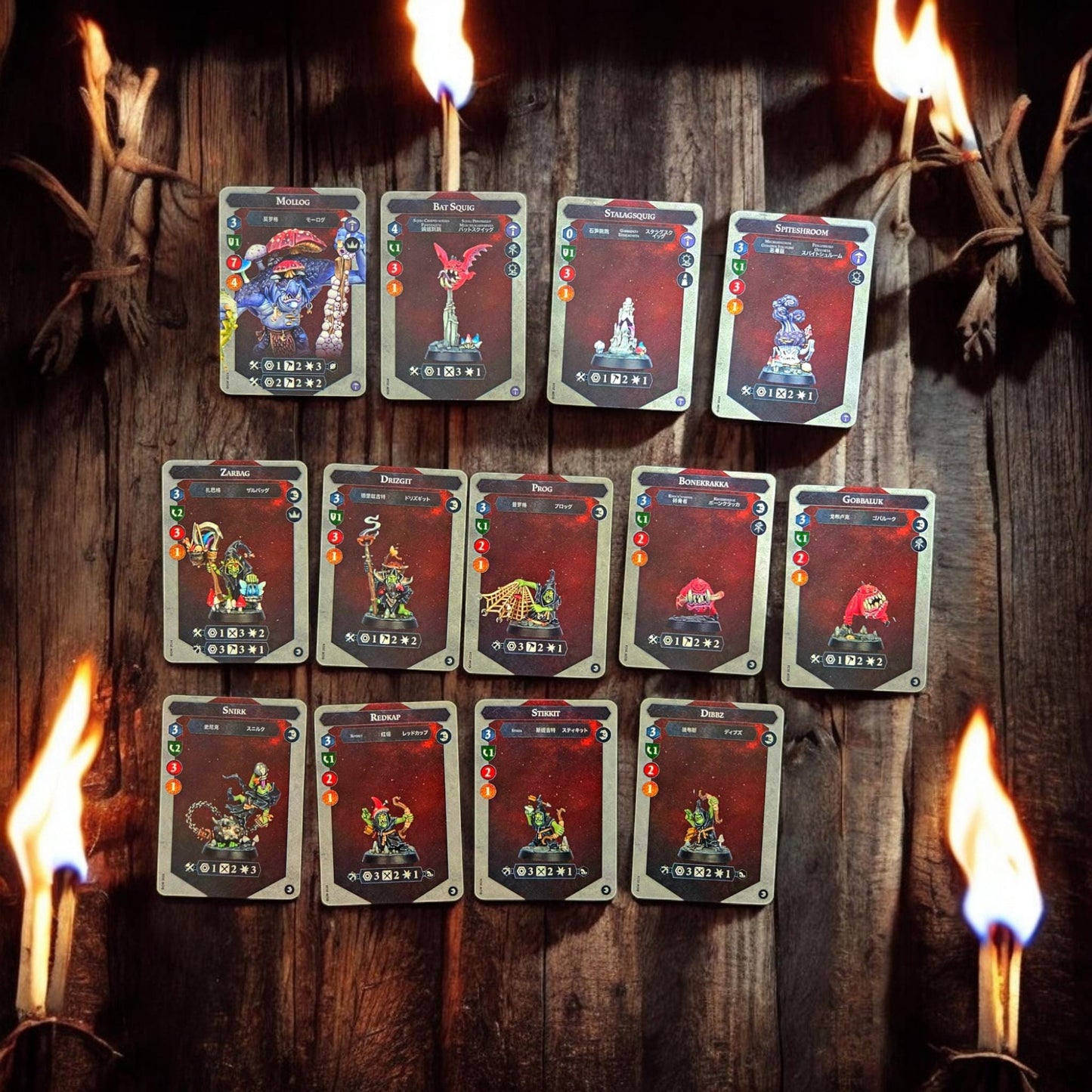 Grand Alliance Destruction - Warhammer Underworlds - 2024 Unit Warband Errata - 37 Total Cards Included