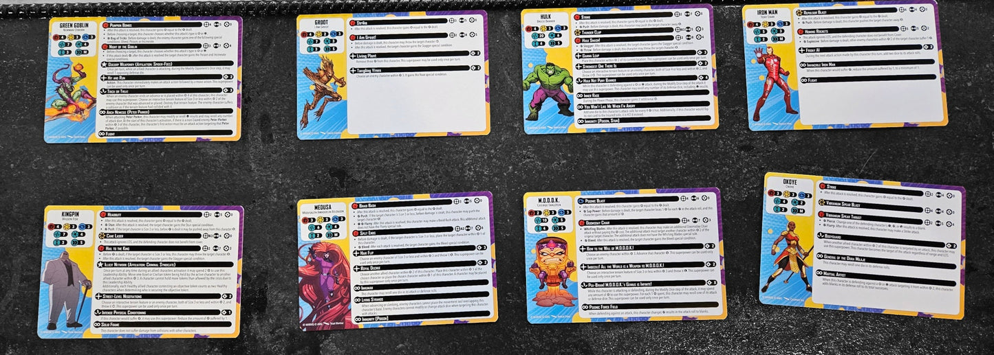 Card Pack 2 - 2021 Update - MCP - Marvel Crisis Protocol