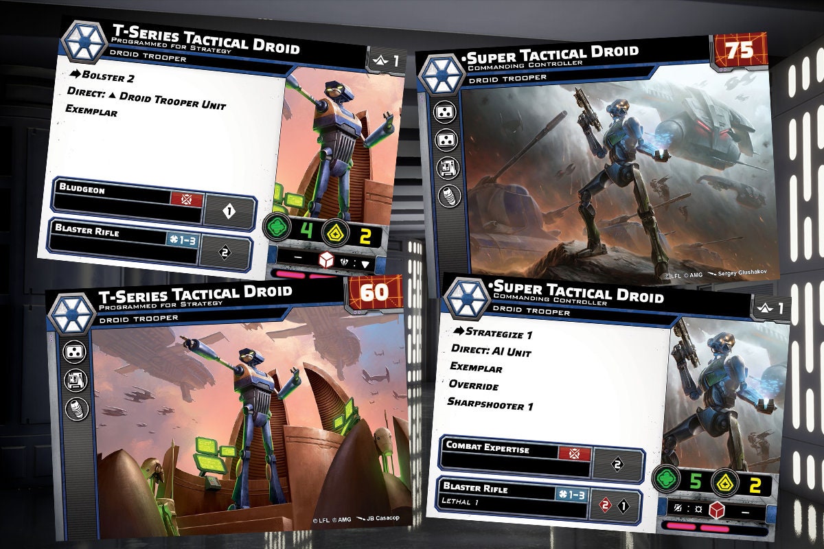 Confederacy of Independent Systems - Star Wars Legion - 2024 Unit Player, Upgrades, & Command Cards - 89 Cards Included