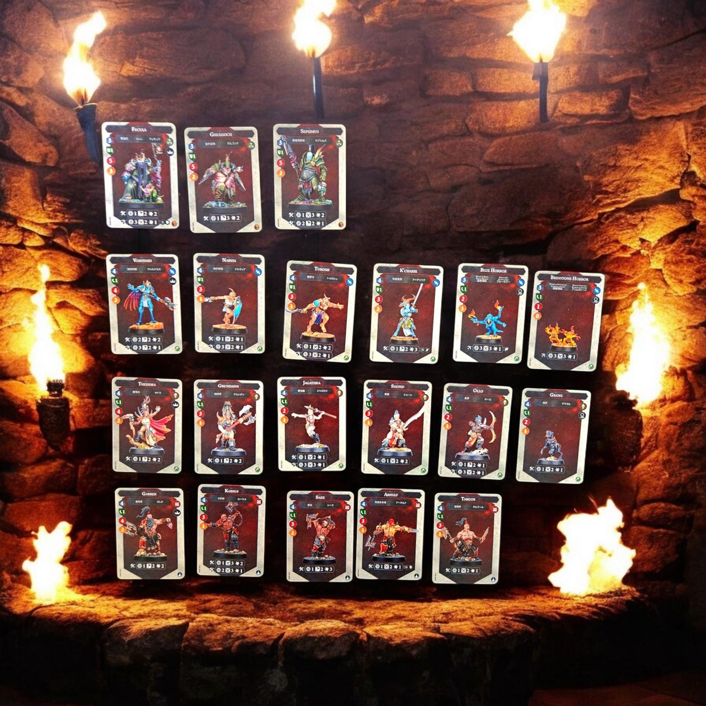 Grand Alliance Chaos- Warhammer Underworlds - 2024 Unit Warband Errata - 56 Total Cards Included