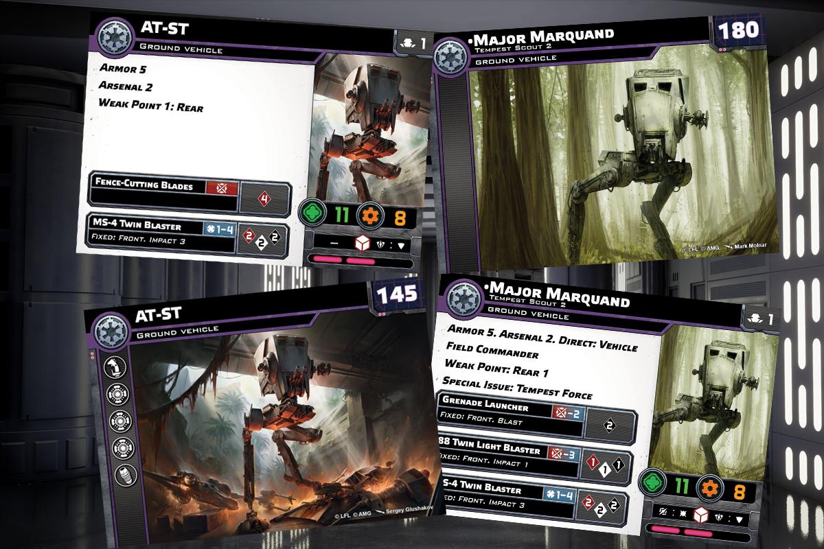 2024 Galactic Empire - 86 Cards - Star Wars Legion - Unit Player, Upgrades, & Command Cards