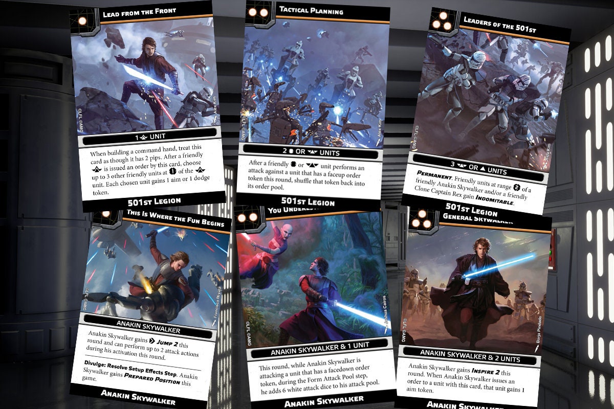 Galactic Republic - Star Wars Legion - 2024 Unit Player, Upgrades, & Command Cards - 99 Cards Included
