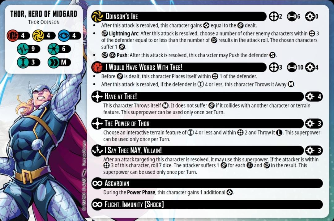 Thor, Hero of Midgard - 2025 Update/Errata