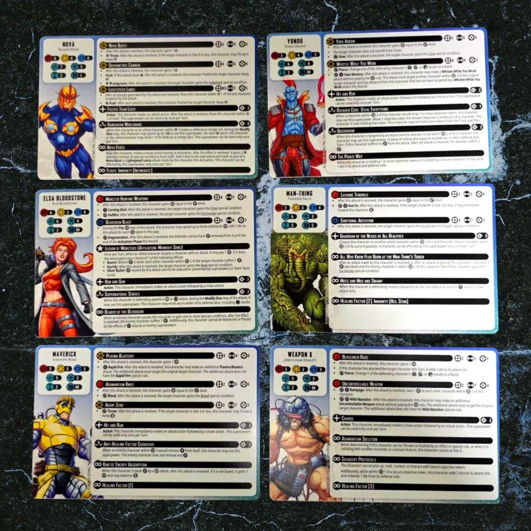 Card Pack 6 - Expansion Pack - MCP - Marvel Crisis Protocol